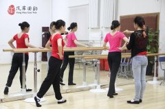 风华国韵舞蹈课中的形体训练