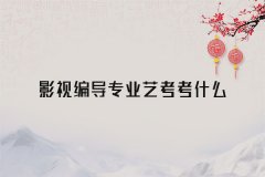 廣播電視編導(dǎo)專業(yè)培訓(xùn)_影視編導(dǎo)專業(yè)藝考考什么